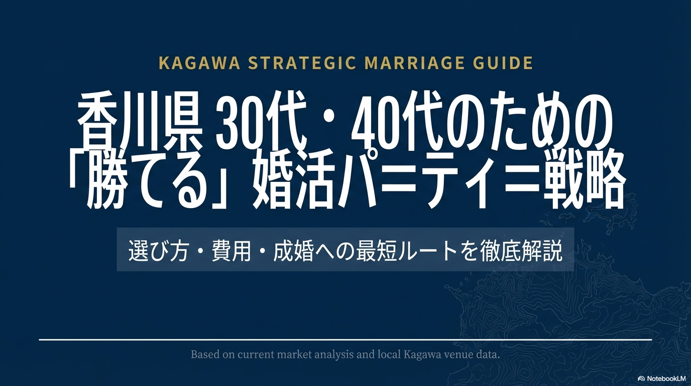 香川県の婚活パーティー30代40代おすすめ！比較と成婚戦略